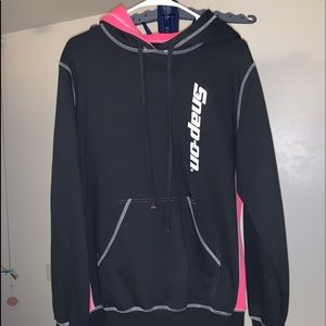 Excellent Condition Black and Hot Pink Hoodie